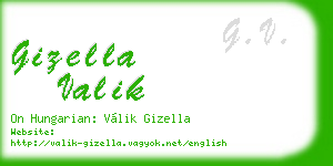 gizella valik business card